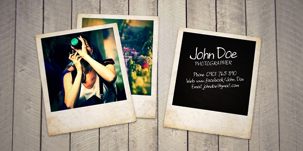 Vintage instant camera name card for photographer, lomography's fan Danh thiếp đặc biệt cho những ai yêu photography, lomography, instant camera