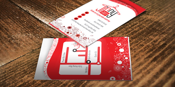 Bản đồ vẽ theo thiết kế name card của shop online Jinny Thiết kế bản đồ trên danh thiếp Jinny Shop