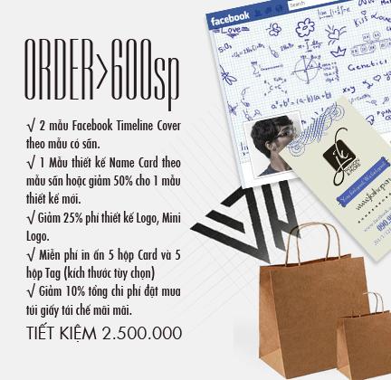 Combo Thiết kế và in ấn Card Tag 1 Gói quà tặng trị giá 800,000đ khi Order tại OrderWorld
